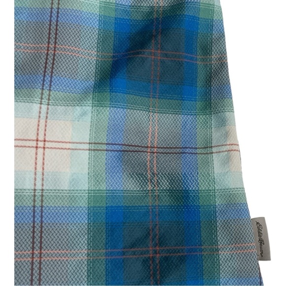 Eddie Bauer Women's Blue Plaid
Adventurer 3.0 Collection Vest Shirt size 8 - Picture 7 of 8